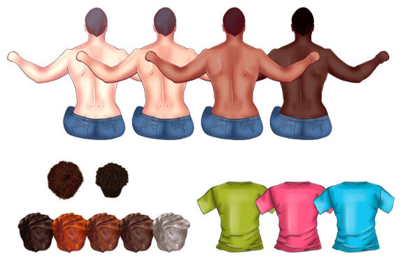 Best friend clipart, Couple Portrait
