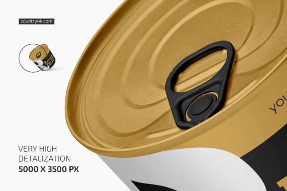 Round Tin Can Mockup Set