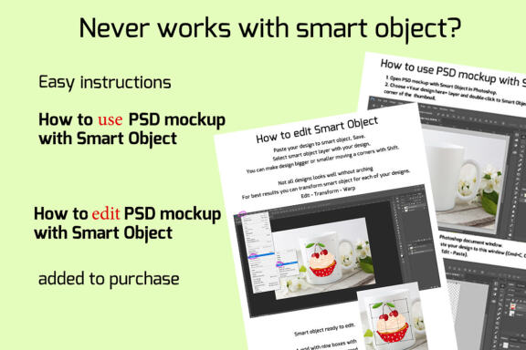 Square wooden picture frame mockup with bird cherry bouquet.
