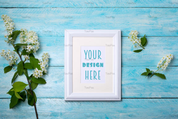 White Small Frame - FREE Mockup