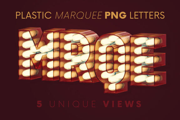 Plastic Marquee - 3D Lettering