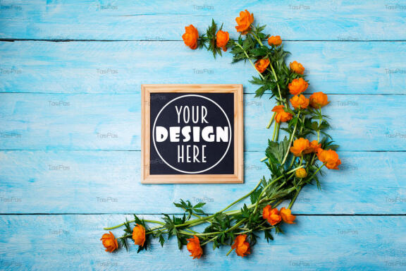 Square Chalkboard Frame - FREE Mockup