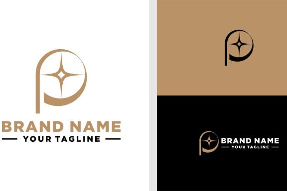 LETTER P LOGO LUXURIOUS EDITABLE