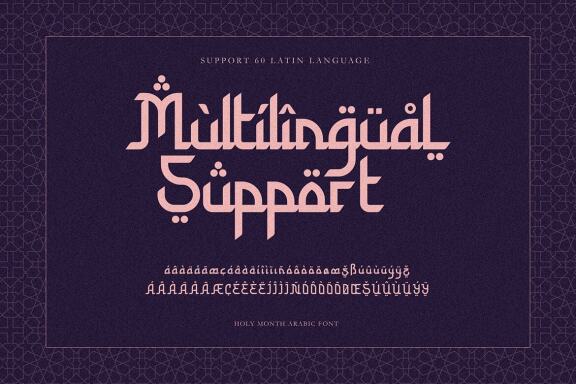 Holy Month - Arabic Display Font