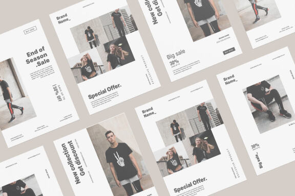 Fashion flyer template vol.2