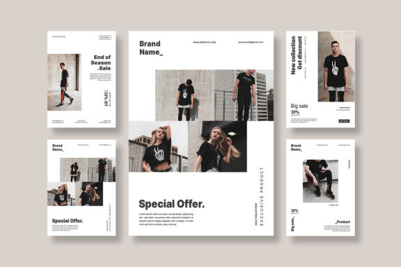 Fashion flyer template vol.2