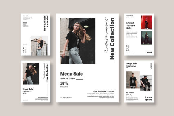 Fashion flyer template vol.4