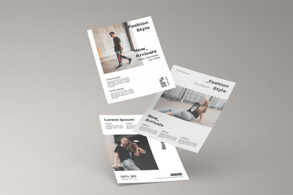 Fashion flyer template vol.5