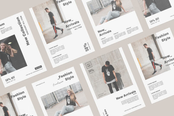 Fashion flyer template vol.5