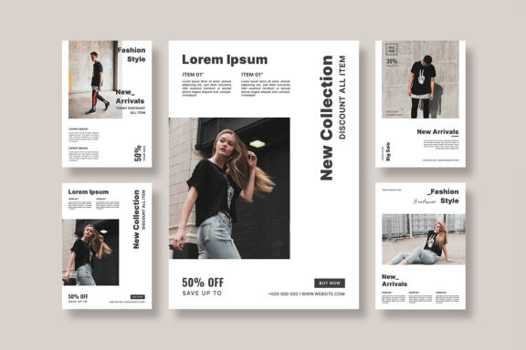 Fashion flyer template vol.5