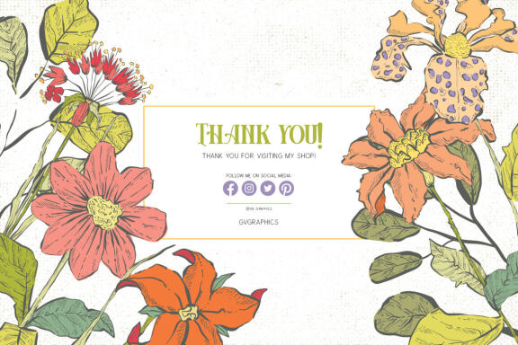 Hand Drawn Flowers Vector Illustrations Vol. 1