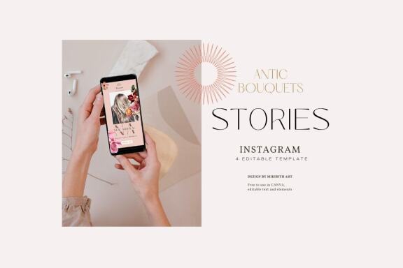 Canva Bohemian templates and cards