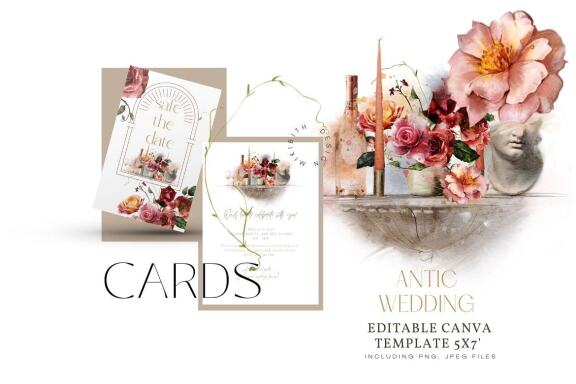 Canva Bohemian templates and cards