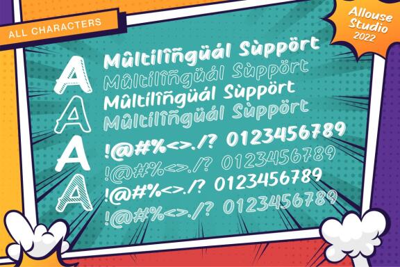 Comickes Font Set