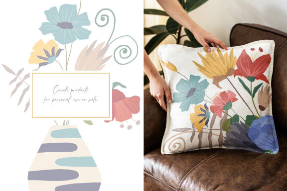Hand Drawn Flowers Vector Illustrations Vol. 2