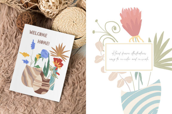 Hand Drawn Flowers Vector Illustrations Vol. 2