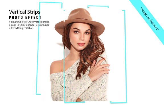 Vertical Strips Photo Effect