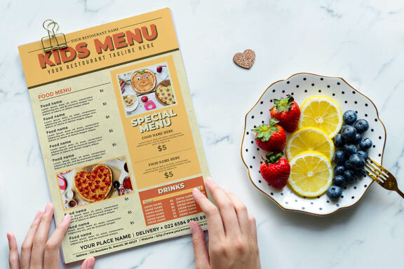 Kids menu