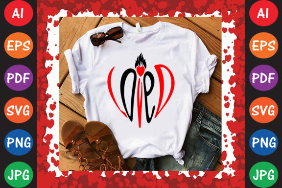 Loved Valentine's Day T-shirt Design
