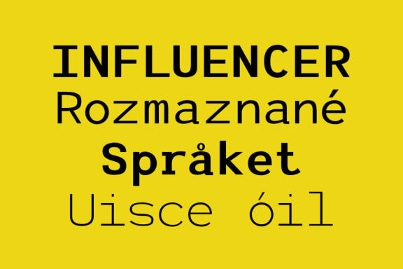 Livemono - A Monospaced Sans Serif