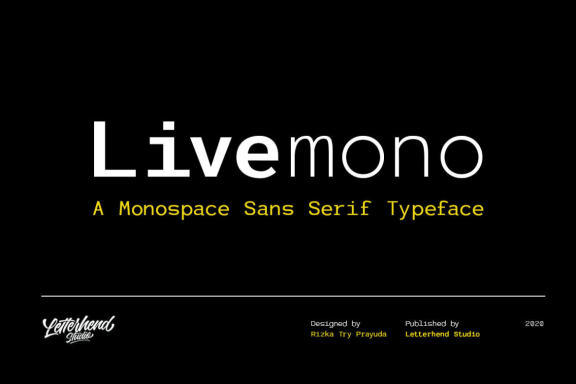Livemono - A Monospaced Sans Serif