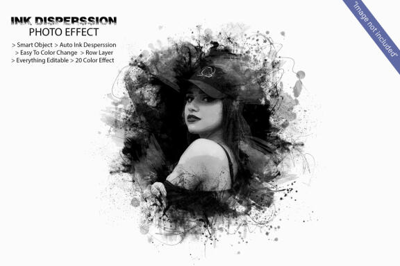 Ink Dispersion Photo Effect