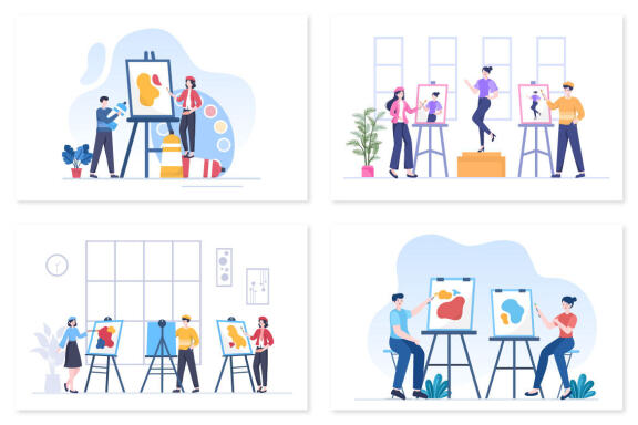 15 Painting Flat Illustration