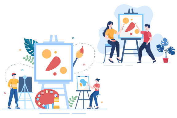 15 Painting Flat Illustration