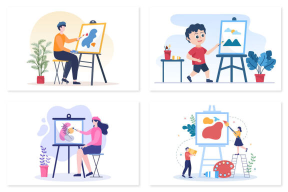 15 Painting Flat Illustration