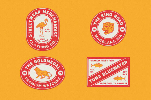 Decades - Illustration Logo & Badge