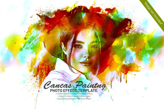 Canvas Painting Photoshop Effect