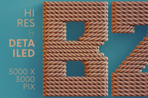 Rope Deco - 3D Lettering