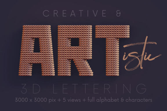 Rope Deco - 3D Lettering