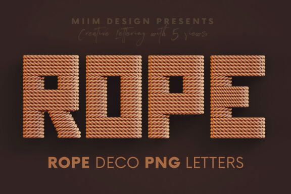Rope Deco - 3D Lettering