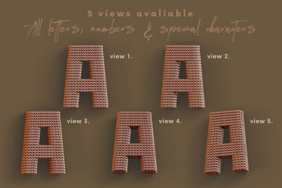 Rope Deco - 3D Lettering