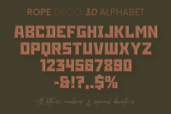Rope Deco - 3D Lettering