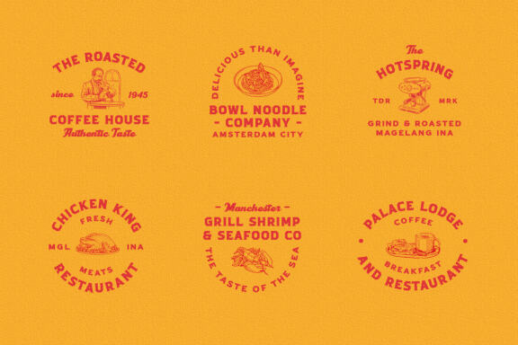 Coffee & Restaurant - Illustrations