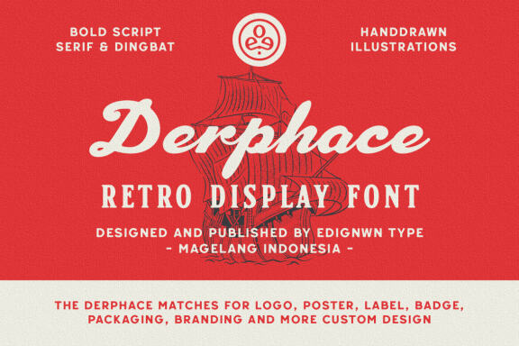 Derphace - Retro Display Font