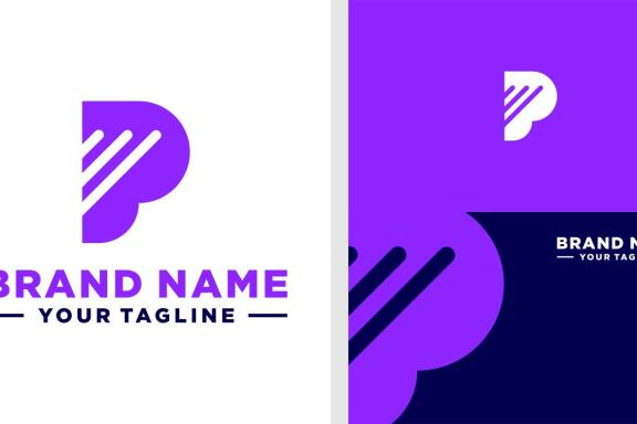 LETTER P LOGO INVESTMENT EDITABLE