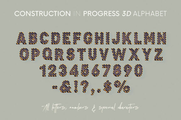 Construction Progress - 3D Lettering
