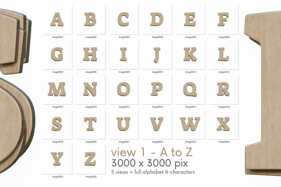 Plywood - 3D Lettering