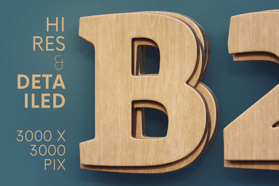 Plywood - 3D Lettering