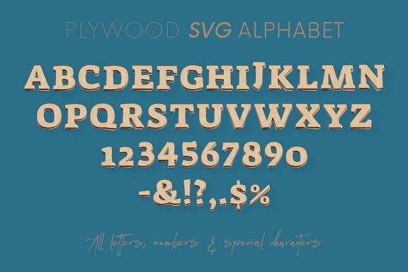 Plywood - 3D Lettering
