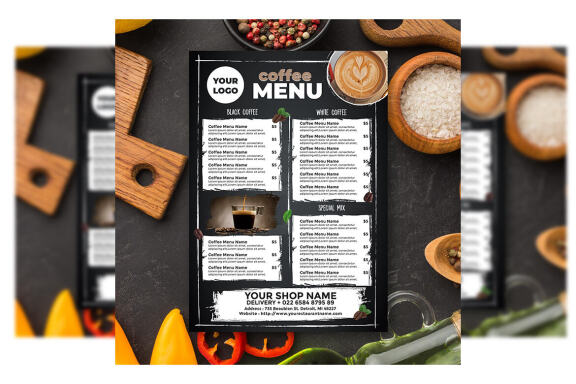 Coffee Menu FREE Template