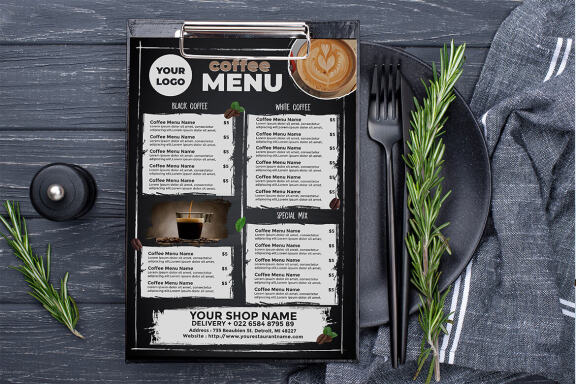 Coffee Menu FREE Template
