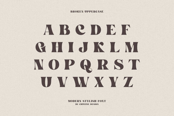 Breaking Font