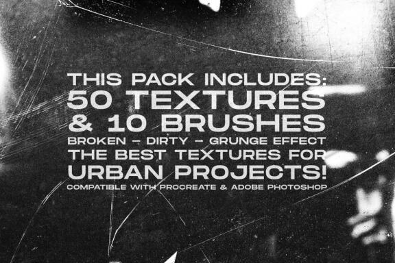 Broken and Dirty Glass + brushes