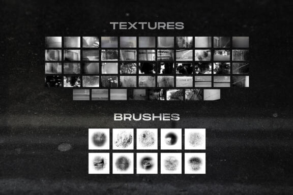 Broken and Dirty Glass + brushes