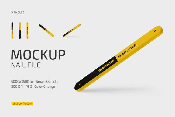 Nail File Mockup Set