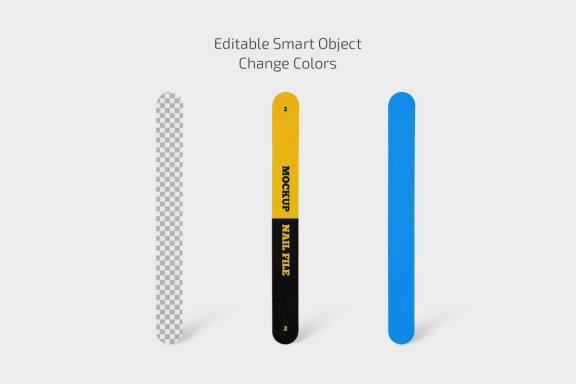 Nail File Mockup Set